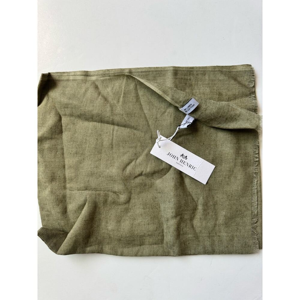 John Henric Sweden Linen Blend Scarf NWT